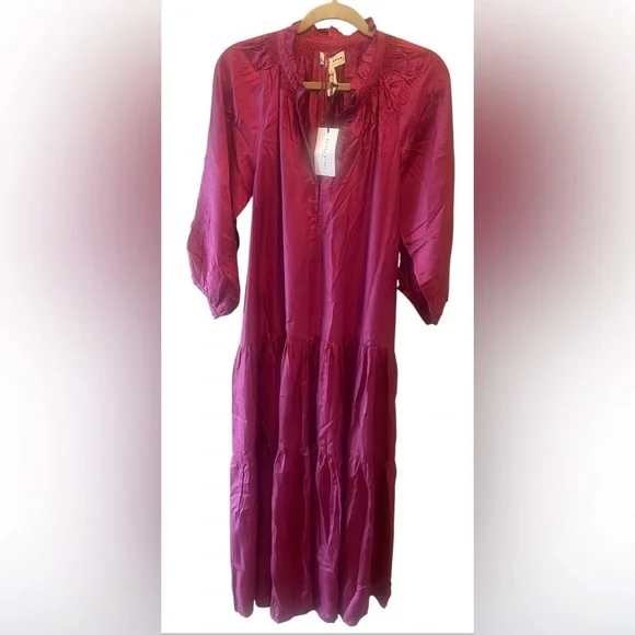 Apiece Apart Dress XS Trinidad Maxi Dress NWT Confetti Pink$495 -